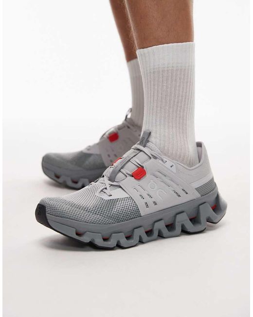 On Shoes Gray Cloudswift Amp Running Trainers for men
