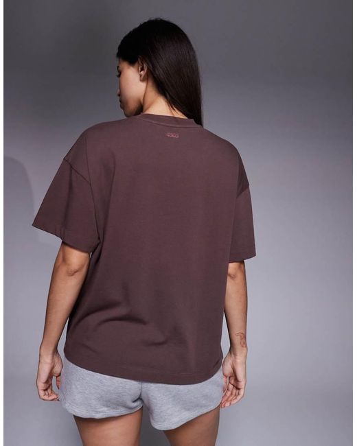 4505 Purple Icon Heavyweight Cotton Oversized T-shirt With Quick Dry Finish