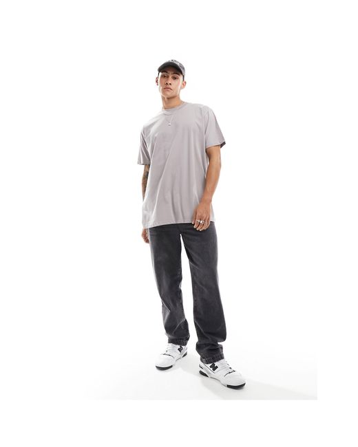 T-shirt oversize à col montant - cendré Brave Soul pour homme en coloris Gray