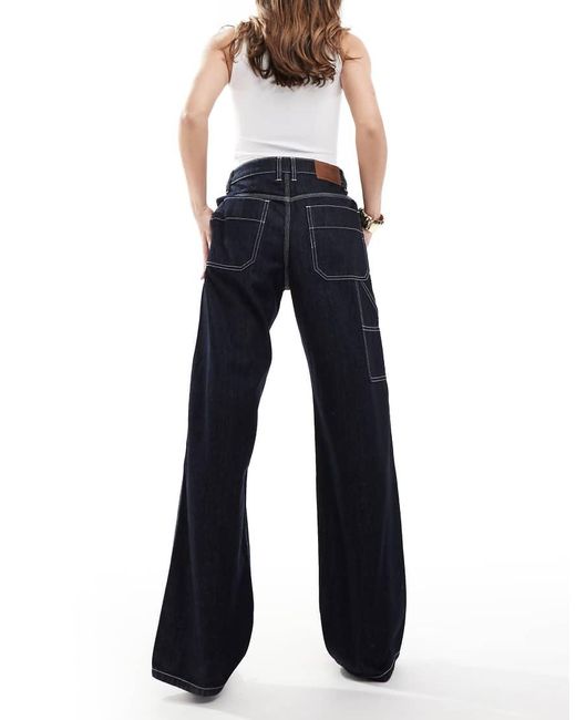 French Connection Blue Denver Relaxed Carpenter Jeans