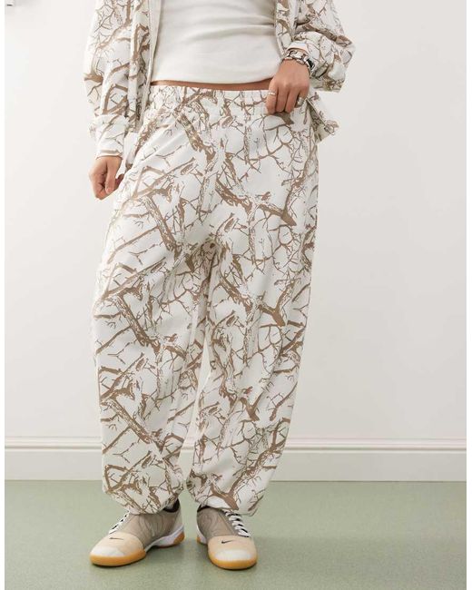 Collusion Hoodie Met Rits, Rechte Pasvorm En Print in het White