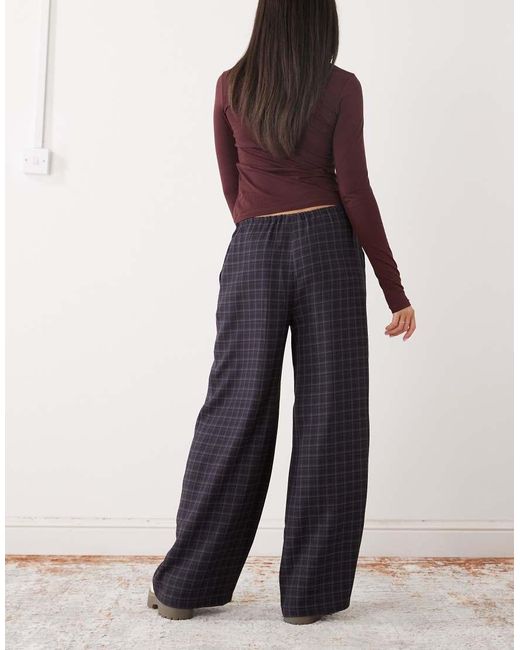 Reclaimed Vintage Blue Pull On Barrel Trouser