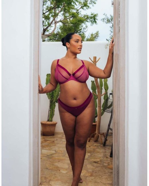 Curvy Kate Pink Lightstyle Plunge Bra Fuller Bust