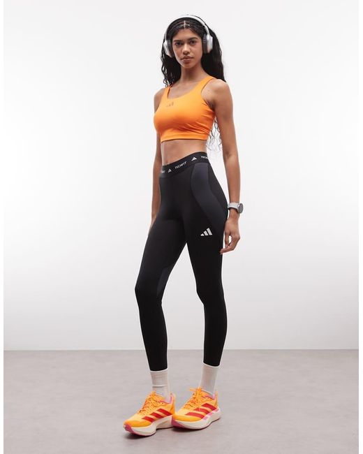 Adidas Originals Orange Adidas Training Optime Tank Top