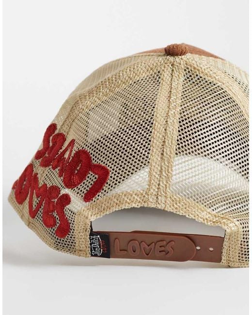 Von Dutch Brown Loves Cordutch Trucker Cap