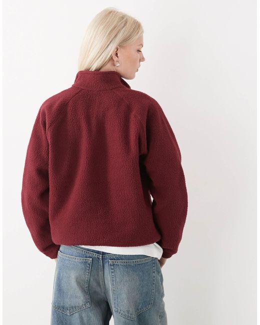 Jasper ridge - polaire texturée à boutons-pression - bordeaux Columbia en coloris Red