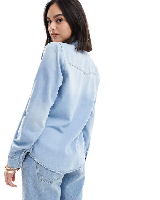 Vero Moda Blue – jeanshemd