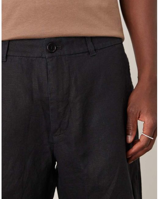 ARKET Gray Pure Linen Shorts for men
