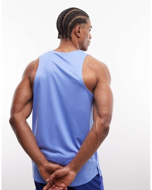 Nike Blue Stride Dri-fit Vest for men