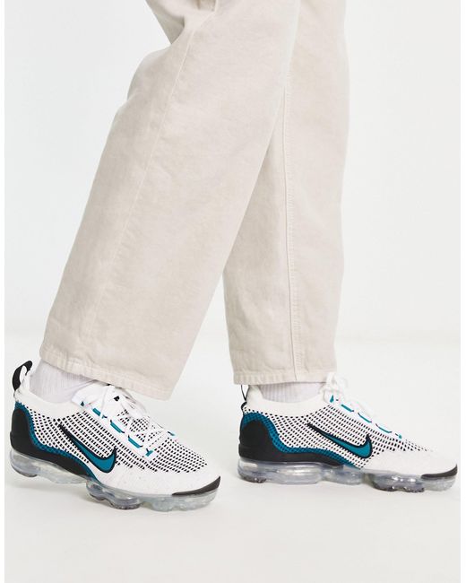 Air vapormax 2021 - sneakers bianche e verde-azzurro da Uomo di Nike in  Bianco | Lyst