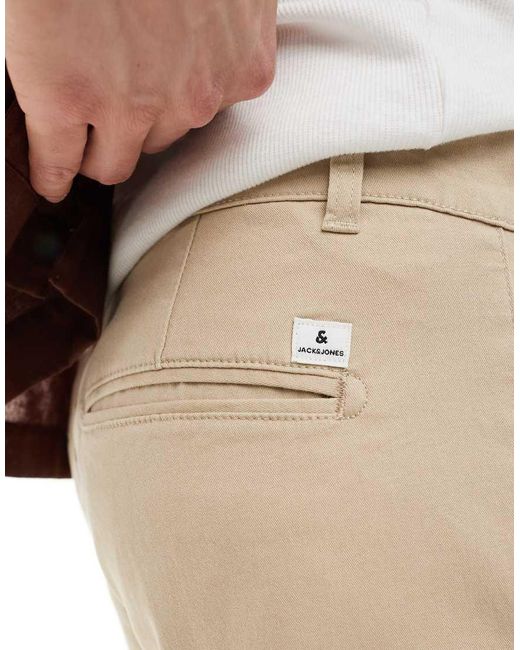 Jack & Jones White Intelligence Kane Loose Fit Chino for men
