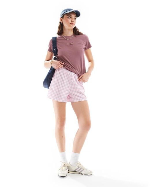 Levi's Pink Perfect Shine Box Tab Logo T-shirt