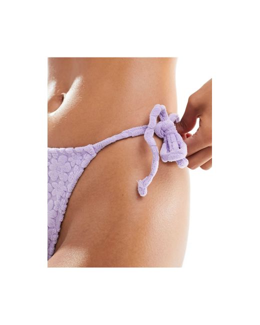 Reclaimed (vintage) Purple Triangle Bikini Bottom