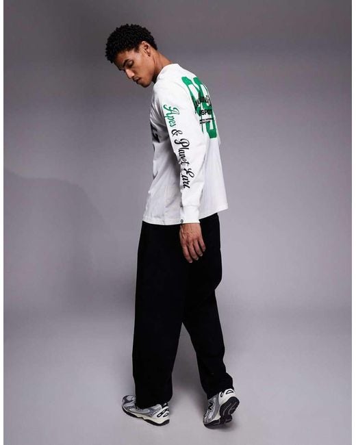 Aape By A Bathing Ape Gray Aape By A Bathing Ape Long Sleeve T-shirt for men