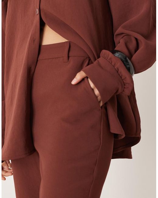 ASOS Tailored Slinky Flare Trousers Co-Ord