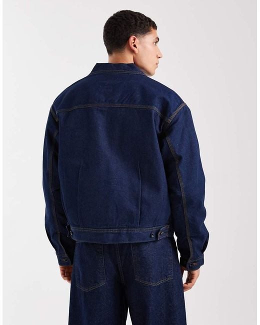 Vans Blue Denim Station Jacket for men