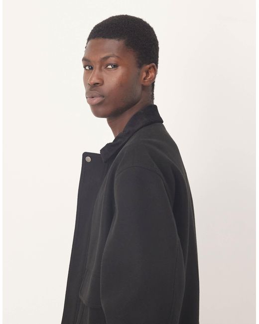 ASOS Blue Jacket With Contrast Collar for men