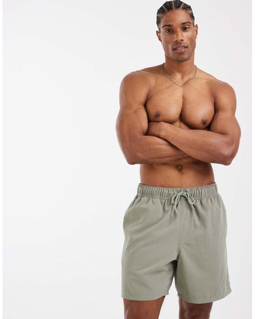 ASOS White Swim Shorts for men