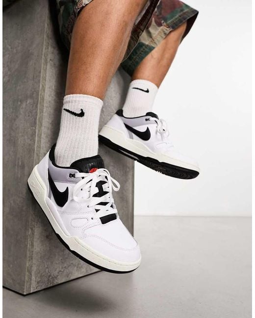 Nike White Full Force Low Trainers for men