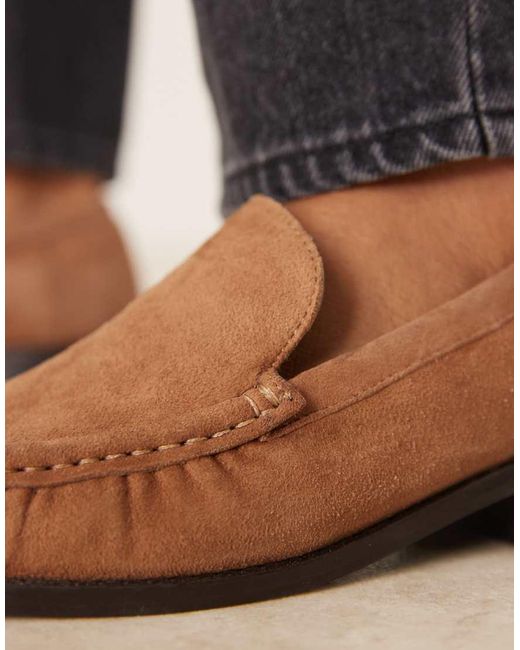 ASOS Black Marcel Premium Suede Clean Loafers