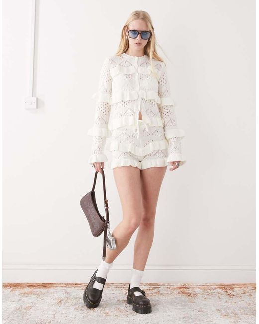 The Ragged Priest Natural Frilly Shorts