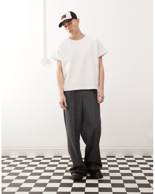 Cheap Monday Brown X Landon Barker Boxy T-Shirt With Back Print for men