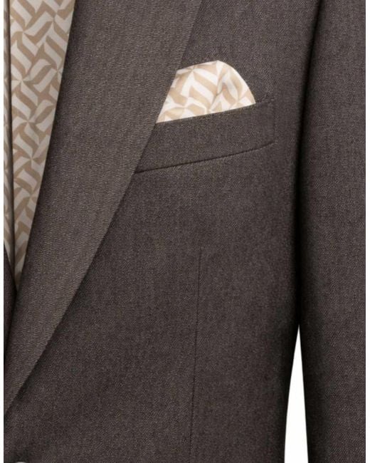 Harry Brown Brown Giacomo Slim Fit Single Breasted Suit Jacket for men