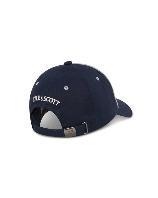 Lyle & Scott Blue Headwear Piped Cap for men