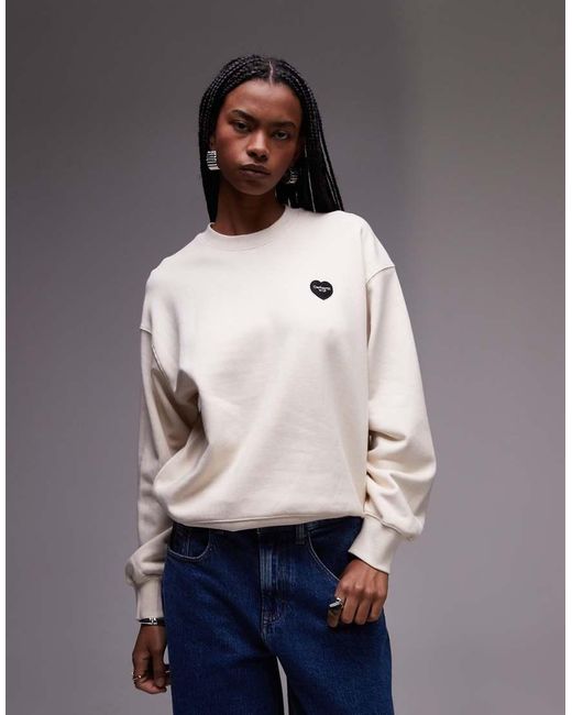 Carhartt Gray Ingo Sweatshirt With Heart Logo
