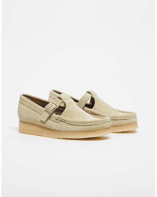 Clarks Natural Wallabee T-bar Shoe