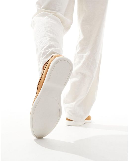 Truffle Collection – lässige loafer aus wildleder in White für Herren