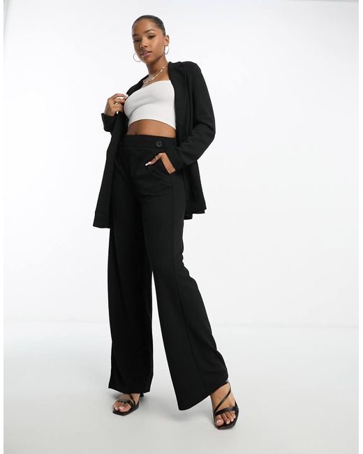 Vero Moda White Wide Leg Jersey Pants