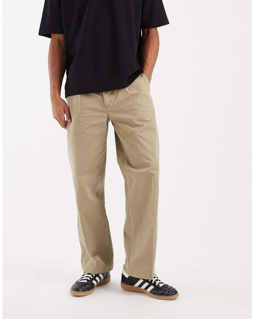Levi's Black Workwear Loose Pleated Chinos for men