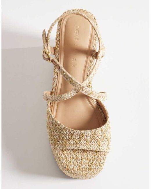 ASOS Natural Trista Espadrille Wedges