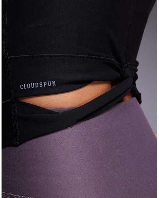 PUMA Black Cloudspun Twist Tank Top