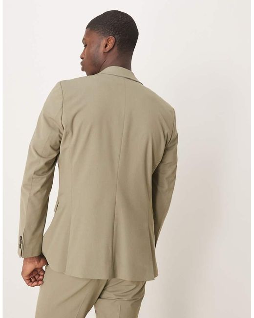 SELECTED Slim-Fit Blazer in het Natural voor heren