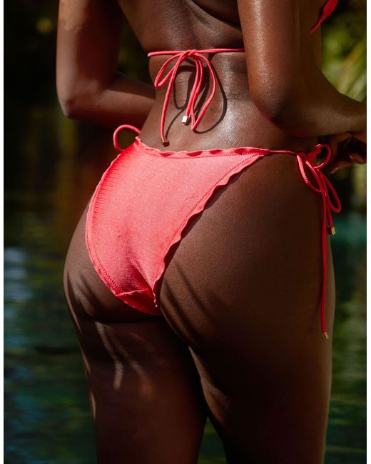 South Beach Green – seitlich gebundene bikinihose