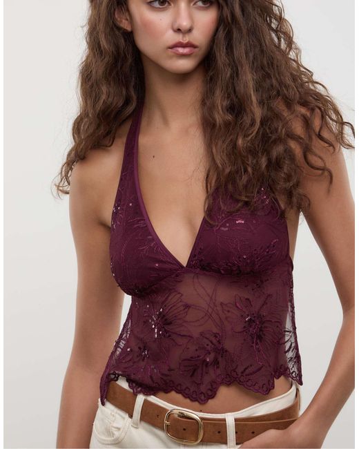Stradivarius Brown – basic-gürtel aus wildlederimitat