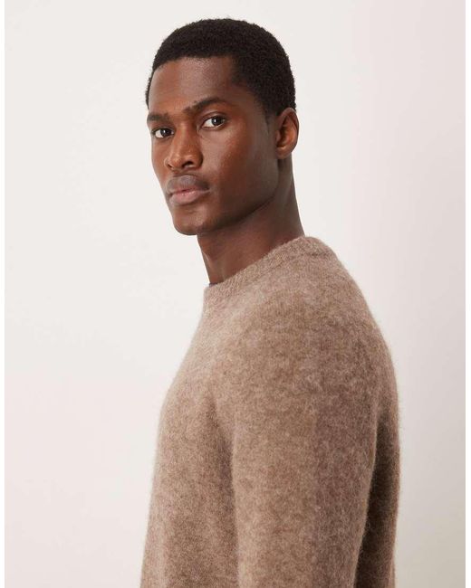 Jersey Marrón Topo Con Cuello Redondo De Punto De Lana De Alpaca Y Lana De ARKET de hombre de color Brown