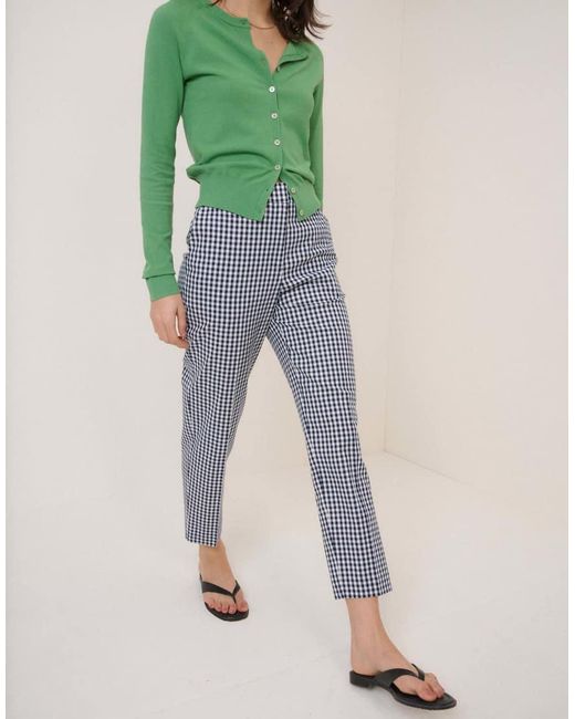 Nobody's Child Green Gingham Cigarette Trousers