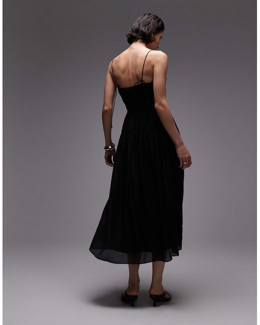 & Other Stories Black – midikleid