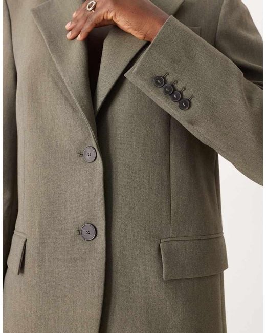 Mango Natural Napoli Oversized Blazer Co-Ord