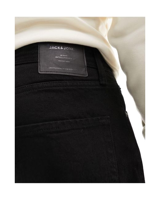 Jack & Jones – eddie – weit geschnittene jeans in Black für Herren