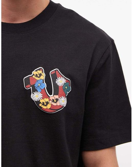 True Religion Red Garden Logo T-shirt for men