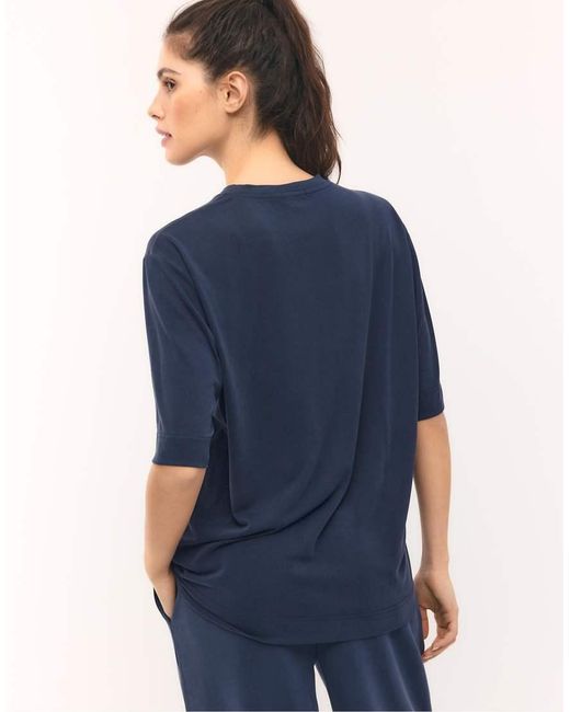 Stradivarius Blue Soft-touch Oversize Turtleneck