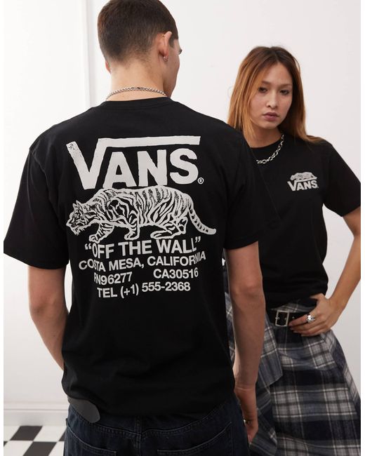 Vans Black Sneaky Back Print T-Shirt