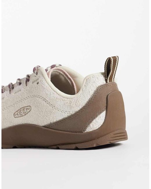 Keen White Jasper Brushed Suede Trainers