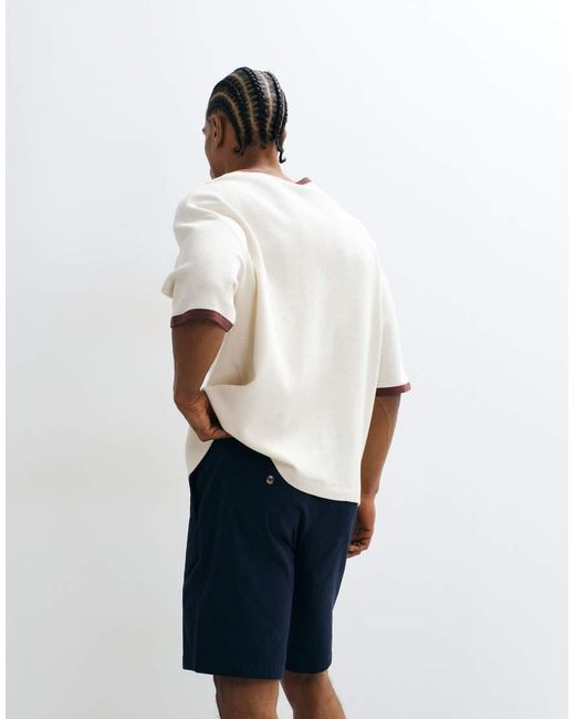 ASOS White Slim Fit Chino Shorts for men
