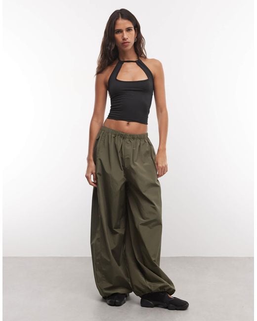 Collusion Black Keyhole Halter Top