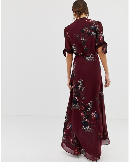 Ivy Floral Print Wrap Dress 